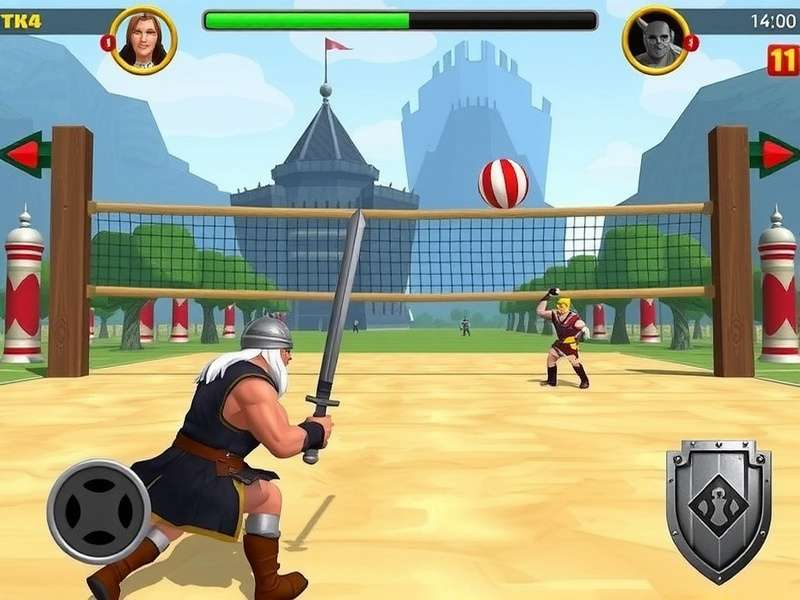 Viking Volley Titans Gameplay Screenshot